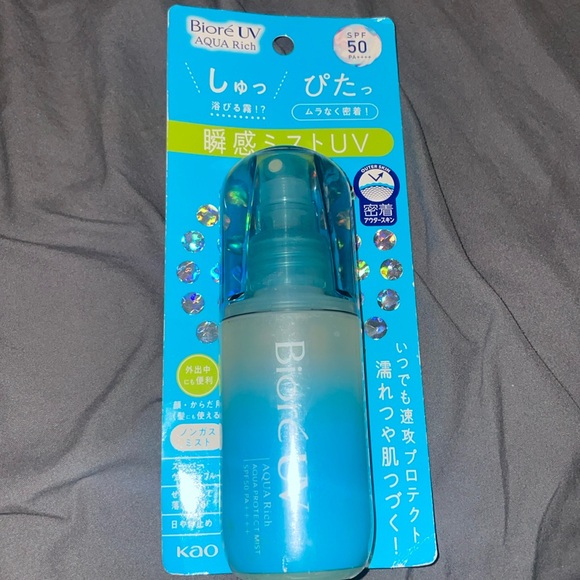 Biore UV Aqua Rich Aqua Protect Mist SPF50 PA++++ Japanese sunscreen - Picture 1 of 5